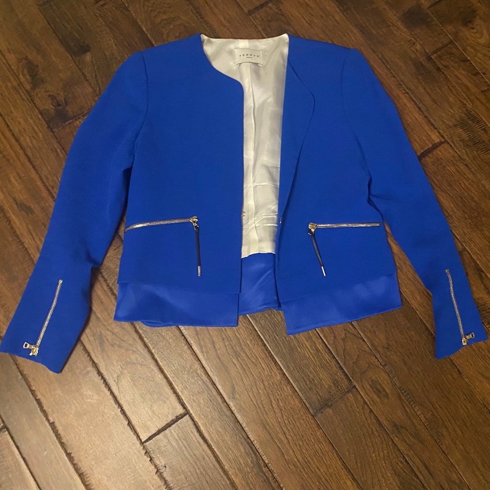 Sandro Royal Blue Stylish Blazer Size 38